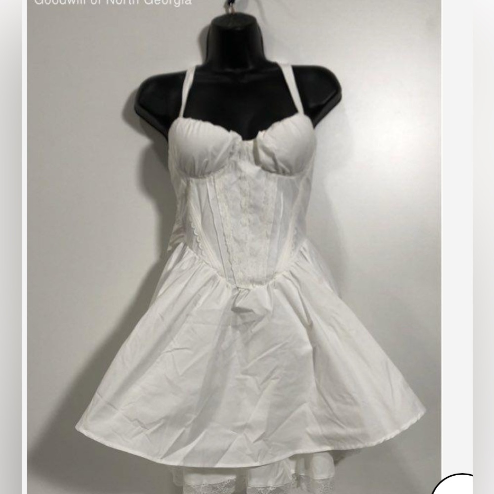 sthcute Corset Cottage Victorian fairy mini dress Small - Picture 2 of 6